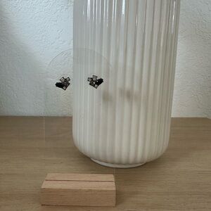 Givenchy Crystal Stone Cluster Button Earrings